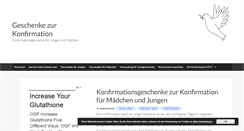 Desktop Screenshot of konfirmationsgeschenke.info